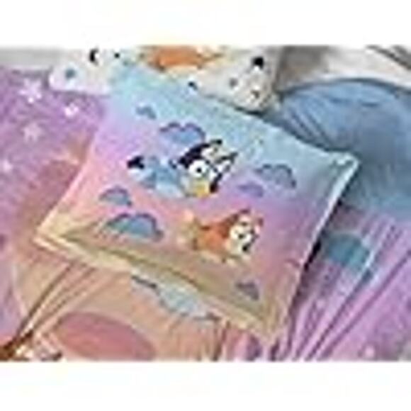 NEW Franco Bluey Sleepytime Sisters Toddler Bed 4 Piece Bedding Comforter Set - Picture 2 of 6